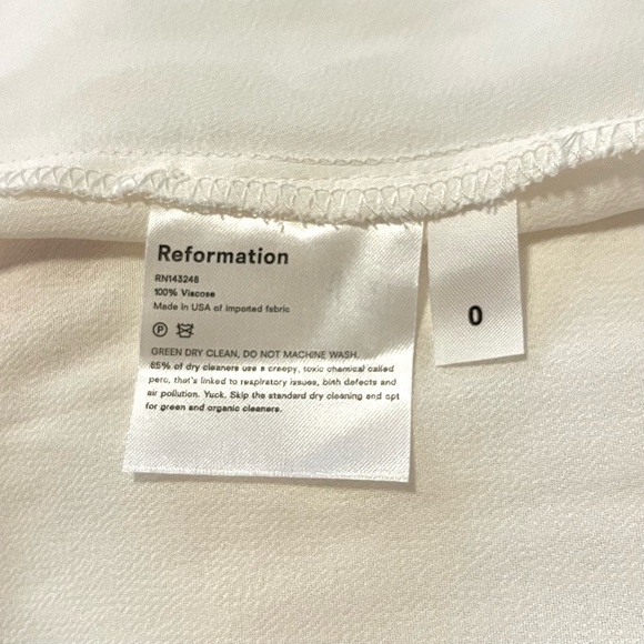 Reformation Cosa Floral V Neck Short Sleeve Midi Dress in Yellow Limonada - Picture 16 of 16